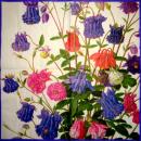 090 Flowers Others - 3 ply (90 blue) - Ihr